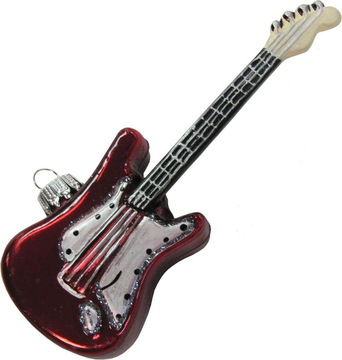 Produktbild Krebs Glas Lauscha E-Gitarre - Christbaumschmuck aus Glas (1 -teilig)