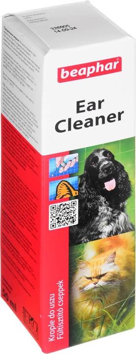 Immagine prodotto beaphar Detergente per le orecchie del gatto (animale) / gocce per cani (Cane, Gatto, 50 ml)