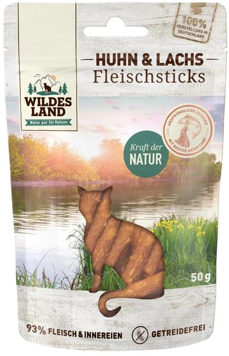 Wildes Land Cat Snack Chicken & Salmon Sticks 55 g (Adult, 1 pcs., 55 g)