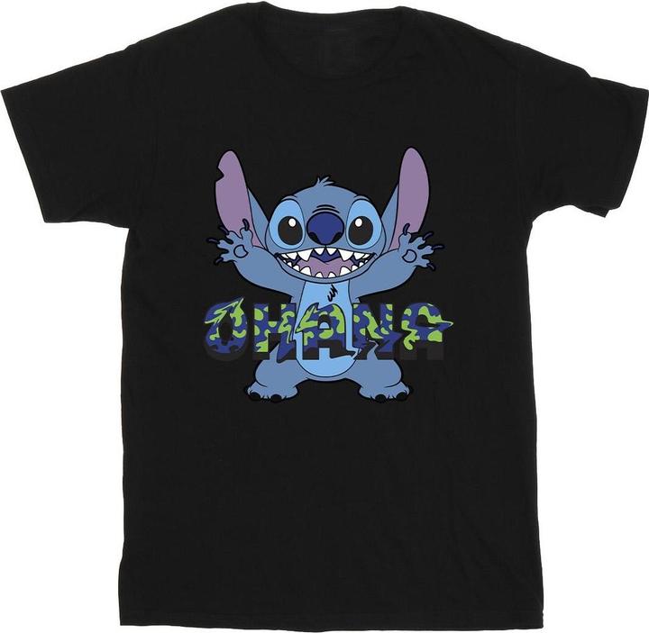 Produktbild Disney Lilo And Stitch Ohana Blue Glitch TShirt (5XL)