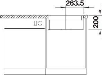 Produktbild Blanco ETAGON 500-F | SILGRANIT tartufo | Einbauart: Flächenbündig | ohne Ablauffernbedienung, mit Z (Einbauspüle, 52.70 cm, 42.70 cm)