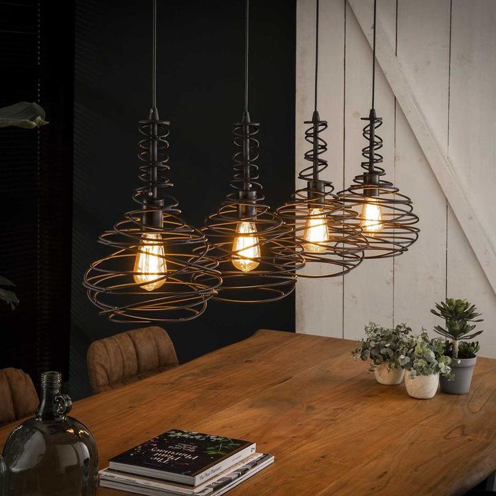 Produktbild famlights Ruby aus Metall in Schwarz E27 4-flammig (E27)