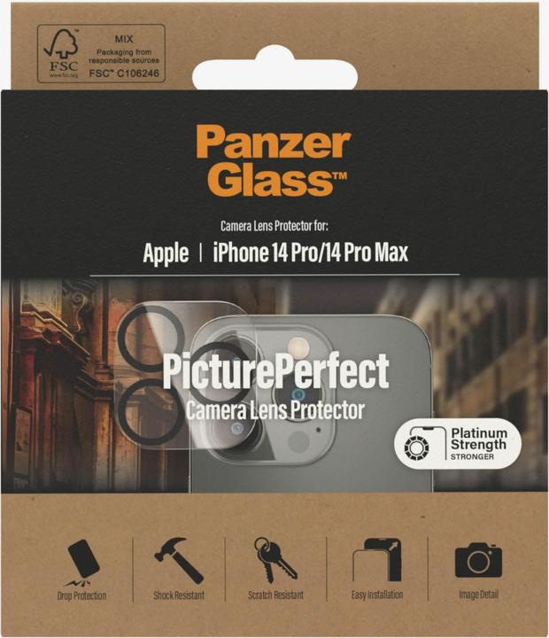 Produktbild PanzerGlass Camera Protector (1 Stück, Apple iPhone 14 Pro Max, Apple iPhone 14 Pro)