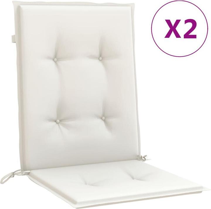 Produktbild VidaXL Niedriglehner-Auflagen 2 Stk. Stoff (100 x 50 x 4 cm)