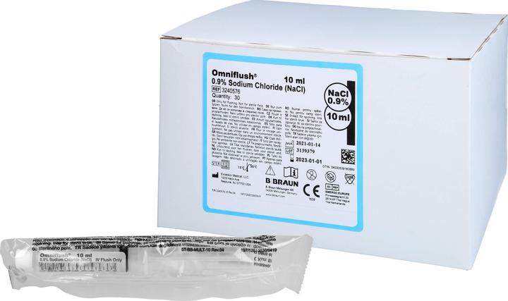 Produktbild B.Braun OMNIFLUSH 10 ML NACL FERTIGSPRITZE, 30 St FER