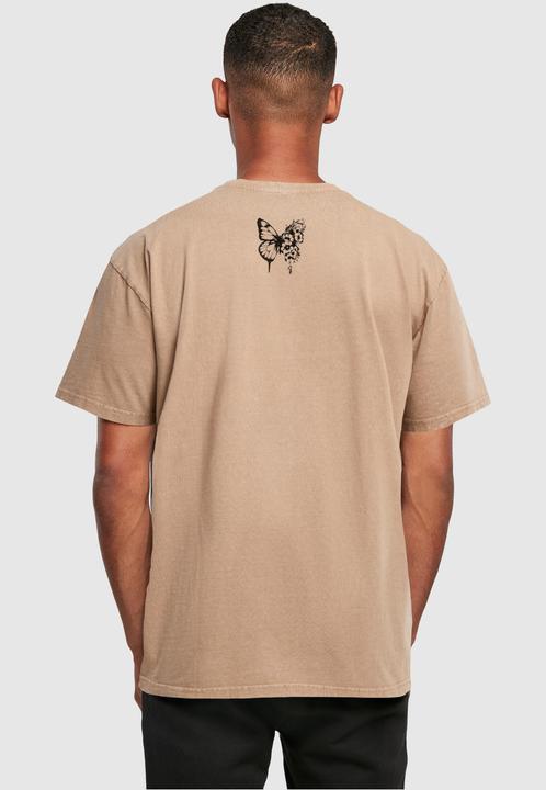 Actual product image Merchcode Flowers Bloom Acid Washed Heavy Oversized Tee - 117597 (M)