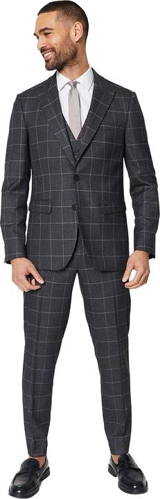 Actual product image Burton Mens Windowpane Check Slim Tailored Suit Trousers (32)