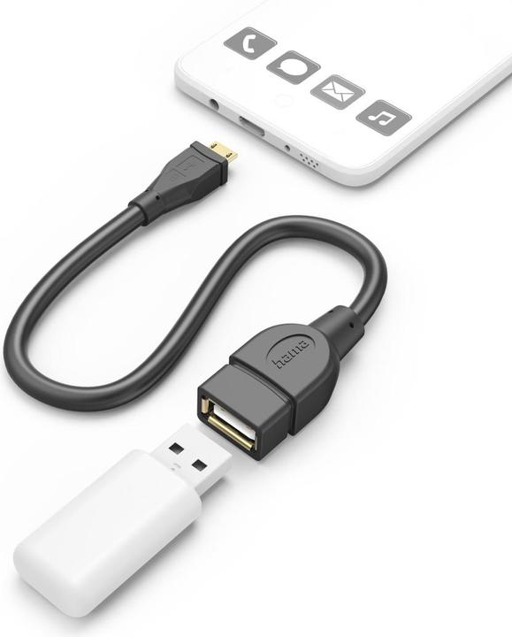 Produktbild Hama Schnellladegerät, GaN, 1x USB-C PD, 1x USB-A QC, Mini-Ladegerät, 65 W, Weiss (65 W)