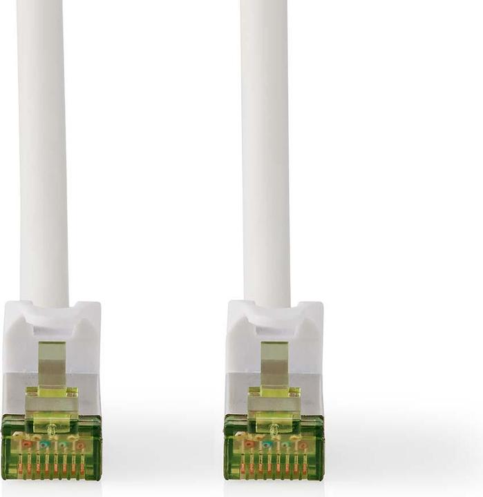 Actual product image Nedis CAT7 network cable - S/FTP - RJ45 male - RJ45 male - 3.00 m - Snagless - Round - LSZH - W (S/FTP, CAT7, 3 m)