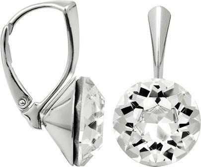 Levien Glittering silver earrings Dentelle Crystal (L)