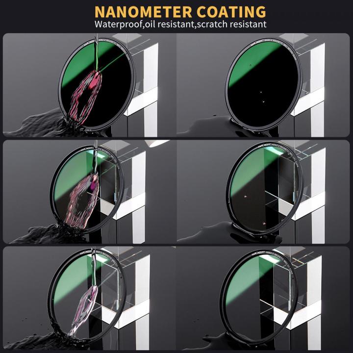 Produktbild K&F Concept Concept Magnetic Lensfilter-Kit CPL-ND-UV 55 mm (ND- / Graufilter, UV-Filter)