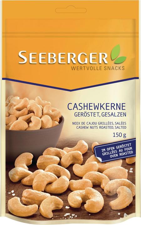 Seeberger Noix de cajou rôties, salées (150 g)