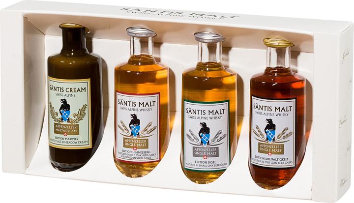 Säntis Malt Whisky Miniaturen Deguset (Single Malt, 1 x 4 cl)