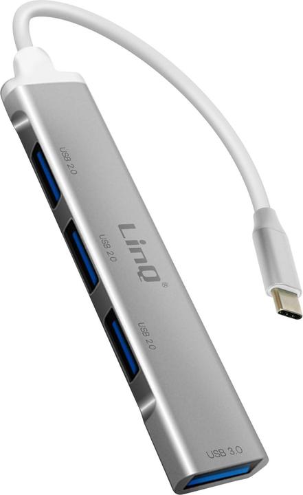 Actual product image LinQ USB-C / 4x USB Hub Adapter (USB-B, USB-A, 4 Ports)