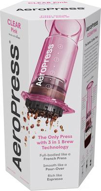 Produktbild Aeropress Clear Pink - Rosa Kaffeemaschine