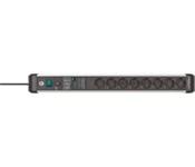 Actual product image Brennenstuhl Premium Protect-Line PDU, 8 sockets, 3m, Silver/gray, with switch and surge protecti...