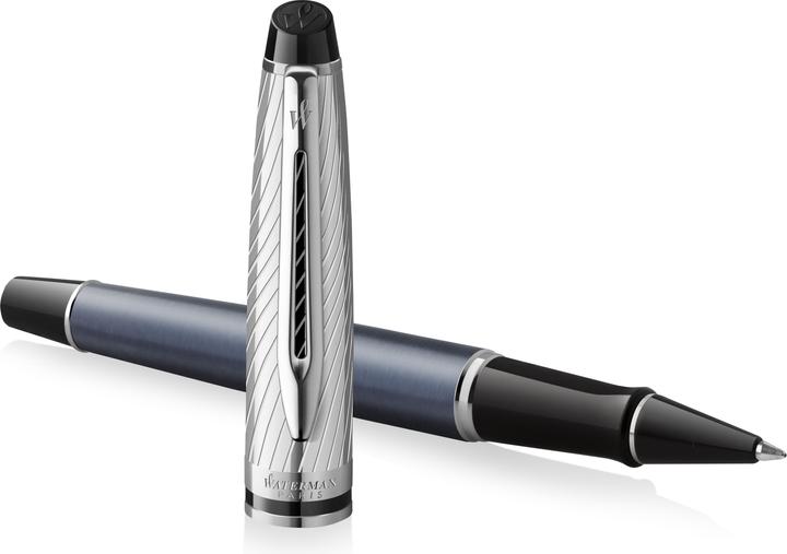 Immagine prodotto Waterman Rollerball Expert DeLuxe Grey C.C. (F-nero) (Grigio, Metallico, 1 x)