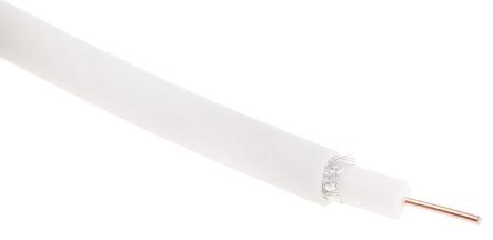Rs Pro RG6 -White- SATELLITE CABLE 100M (5.20 dB, Antenna cable)