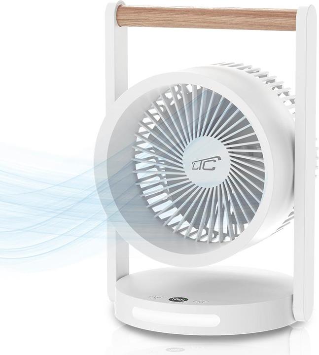 LTC Wireless Desk Fan with noght light WB17 6,4" USB-C 3600mAh