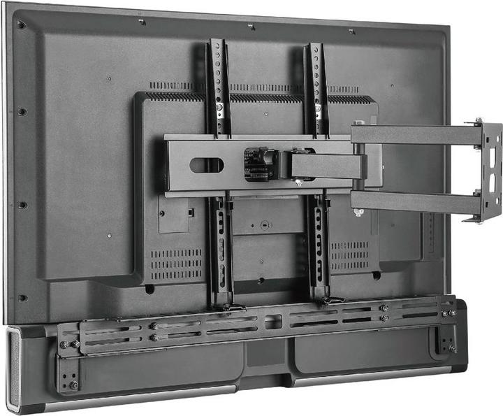 Actual product image Gembird Uniwersalne stalowe uchwyty/wsporniki ścienne czarne montowane na ścianie do 10kg (1 pcs., Wall installation)