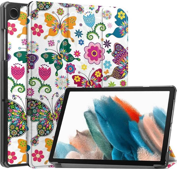 Actual product image Cover-Discount Galaxy Tab A9+ - Tri-fold Smart Case Butterflies (Galaxy Tab A9+)