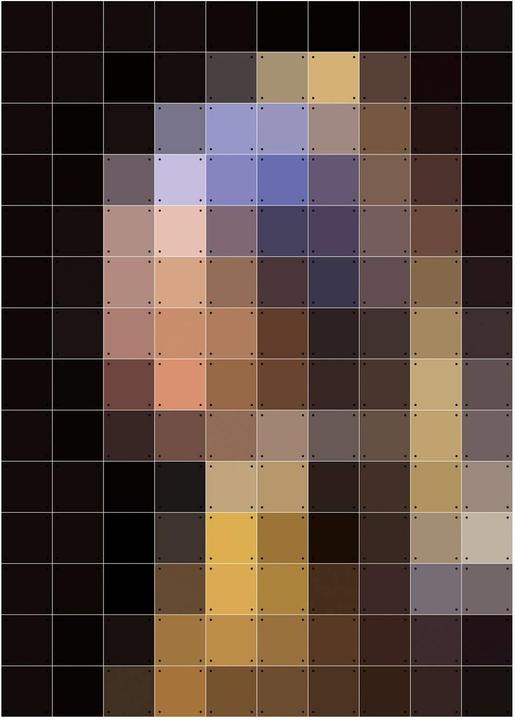 Image du produit Ixxi La jeune fille à la perle Pixel (100 x 140 cm)