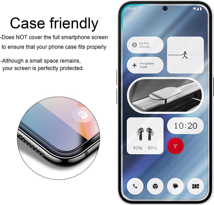 Immagine prodotto Cadorabo 3x Pellicola protettiva per Nothing Phone 2a (3 Pezzo/i, Niente Telefono (2a))