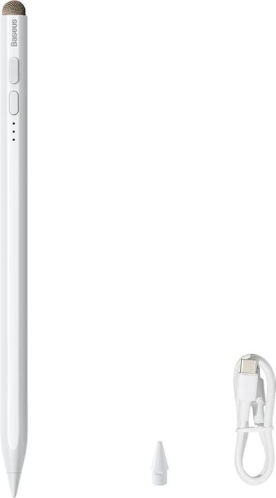 Image du produit Baseus Stylet Smooth Writing avec indicateurs LED (version Active+Passive) Blanc (Inclue : Universal Type-