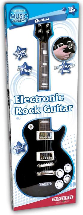 Produktbild Bontempi E-Rock-Gitarre Schwarz (Deutsch, Französisch, Italienisch, Englisch)