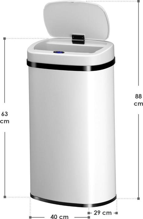 Image du produit Juskys Poubelle automatique avec capteur (60 l)