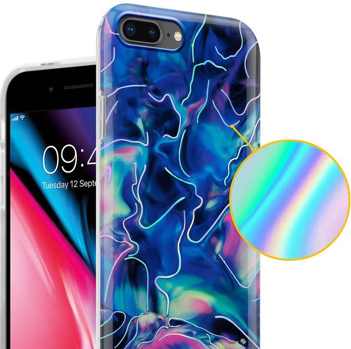 Actual product image Cadorabo IMD TPU Colorful Marble Cover (Apple iPhone 7 Plus, Apple iPhone 7s Plus, Apple iPhone 8 Plus)