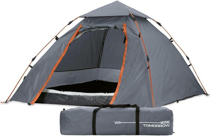 Where Tomorrow Kuppelzelt 3 Personen - Grau, Anzahl Personen: 3 (Kuppelzelt, 3.80 kg, 3 Personen)
