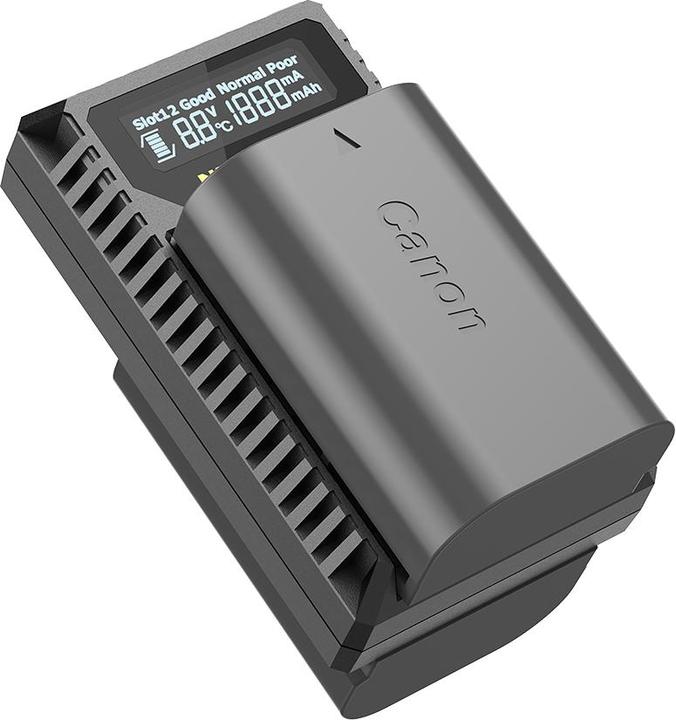 Actual product image Nitecore UCN3 Pro Compacte Dubbel Lader voor Canon LP E6 (N) met USB (Camera battery charger)