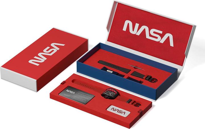 Actual product image Nubeo NB-6024-NAS-03 Men's watch Magellan NASA Chronograph Limited 48mm 5ATM