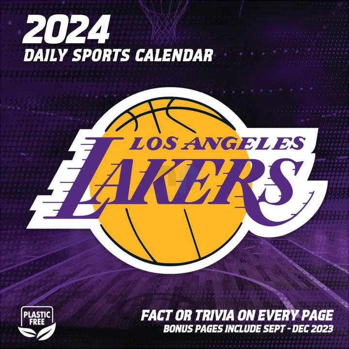 Image du produit NBA - Los Angeles Lakers - Calendrier quotidien détachable dans une boîte2024 (Espagnol, Anglais, Italien, Français, Allemand)