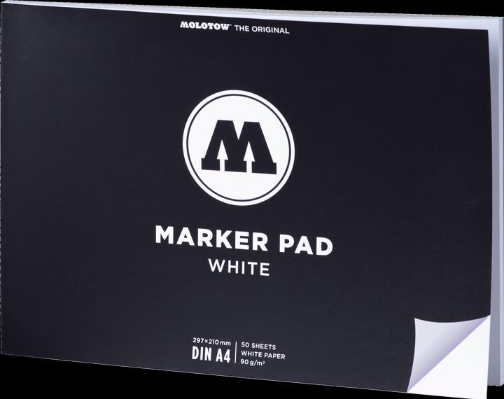 Actual product image Molotow Quality brand pad Marker Pad A4 white landscape 90 gsm 50 sheets