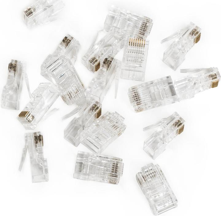 Actual product image Digitus RJ45 (8P8C) straight-through Cat.5e unshielded plug, AWG 26-24, pack of 100 pieces (U/UTP, CAT5e)
