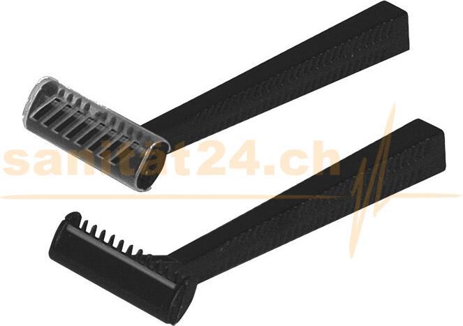 Actual product image Unigloves Disposable razor single-edged black (100 pcs.)