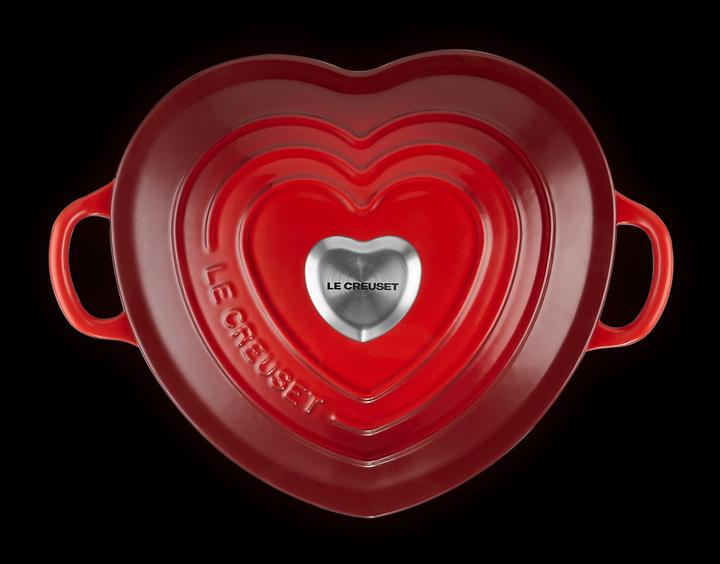 Actual product image Le Creuset Heart roaster with heart button (20 cm, Casserole + Stewpot, Cast iron)