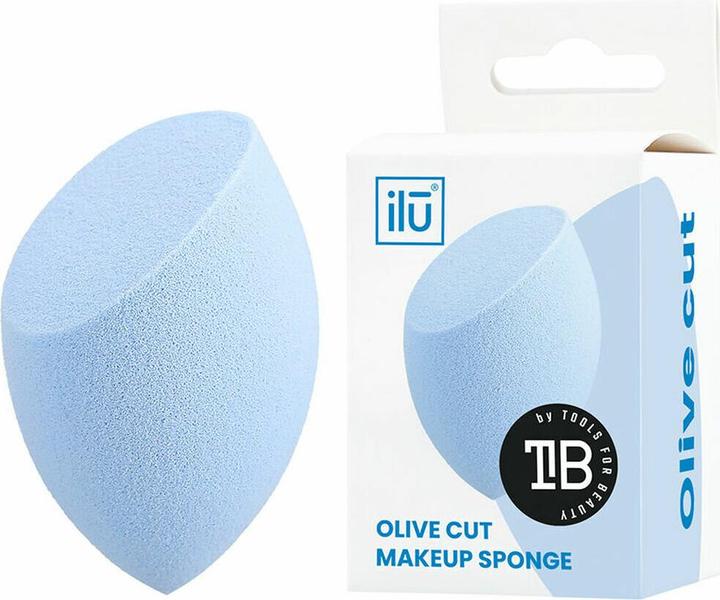 Ilu T4B Olivenförmiger Makeup Schwamm Für Foundation, Concealer Und Puder (Blaue)