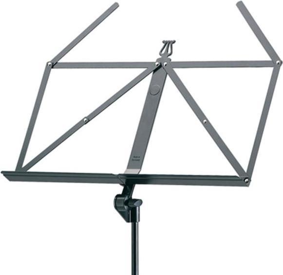 Produktbild K&M 107 Notenständer Schwarz mit 4 Notenklammern