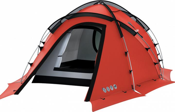 Produktbild Husky Fighter Extreme 3 4 Lichtgewicht Tent 3 - Rood - 3 Persoons (Tunnelzelt, 4.80 kg, 4 Personen)