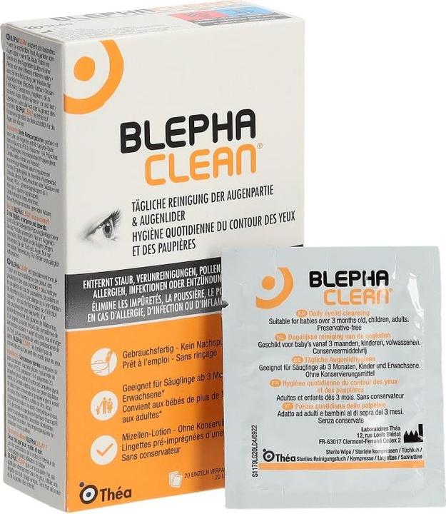 Valori nutrizionali e ingredienti Théa Blefaclean (20 pezzi)