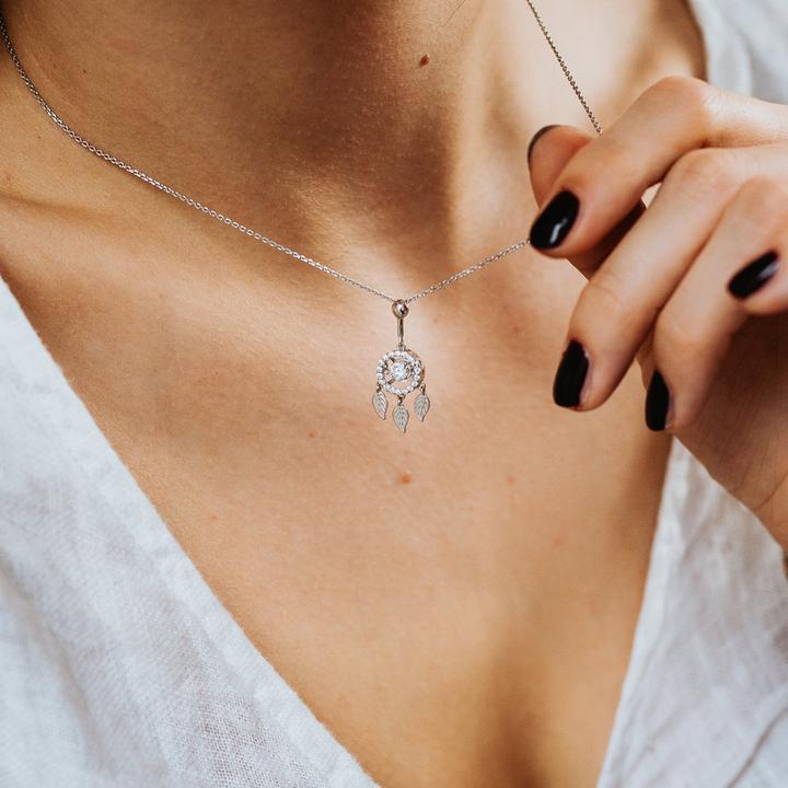 Immagine prodotto Julie Julsen Collana Dancing Stone Flying Leaves (Argento 925)