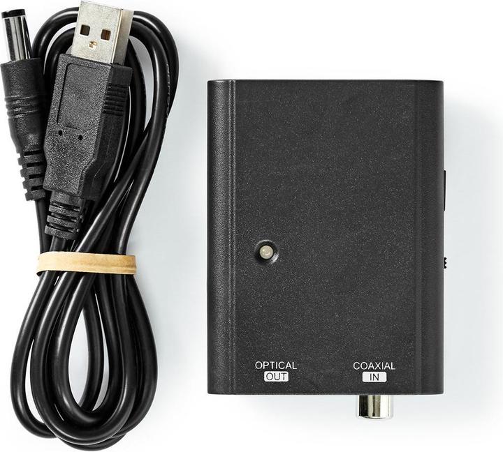 Produktbild Nedis Digital Audio Converter - 1-Weg - Anschlüsse - Eingang: 1x S/PDIF - Anschlüsse - Ausgang: TosL