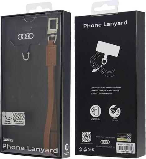 Immagine prodotto Audi smycz uniwersalna do telefonu 28cm 10mm Pelle brązowy/marrone AU-HSLSL-GT/D1-BN