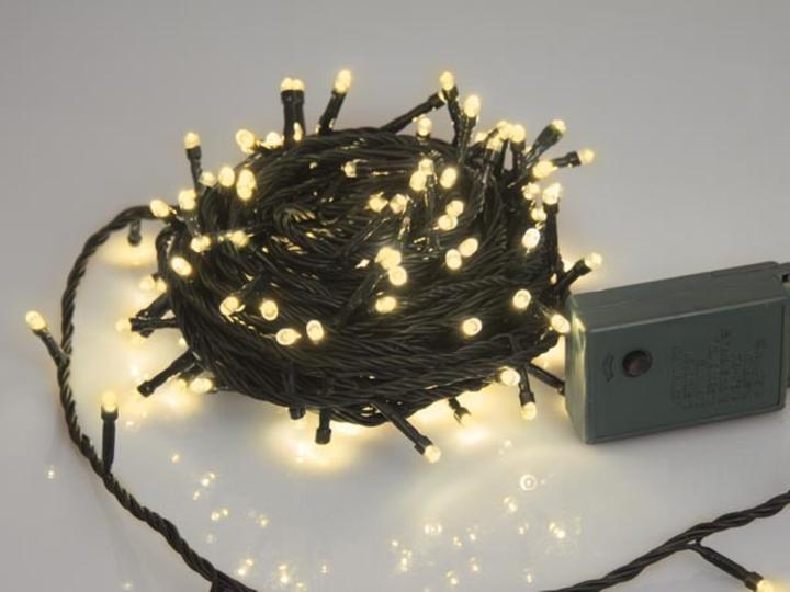 Image du produit Light Creations Sparkle Light LED - 12 m - 160 lampes blanches chaudes - câble vert - modulateur (12 m)