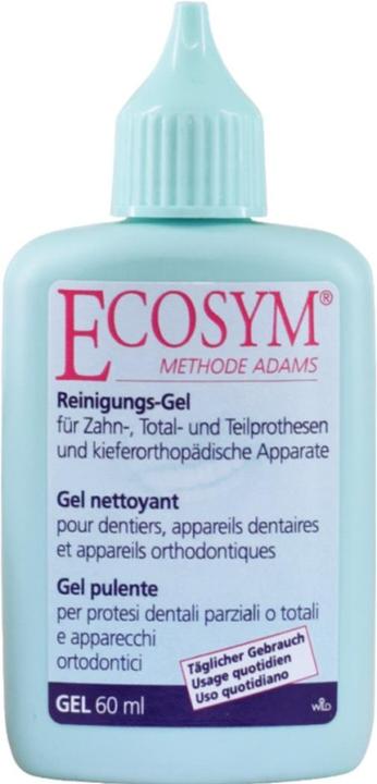 Immagine prodotto Ecosym Gel per la pulizia del 3° dente per protesi totali e parziali (60 ml, Collutorio)