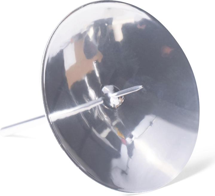 Produktbild Novaliv 4x Kerzenpick mit Dorn 6cm SILBER Kerzenhalter Adventskranz Adventskerzenhalter Kerzenteller