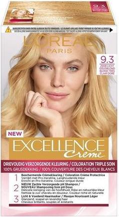 Immagine prodotto L'Oréal Paris Excellence Crema Colorante per Capelli 9.3 Biondo Dorato Molto Chiaro (9.3 biondo dorato molto chiaro)